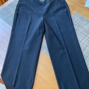 CHICO’S Black slim wide leg pull on pant size 2.5